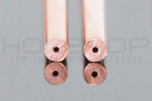 Custom-designed Copper Single Hole Tube for machining applications.